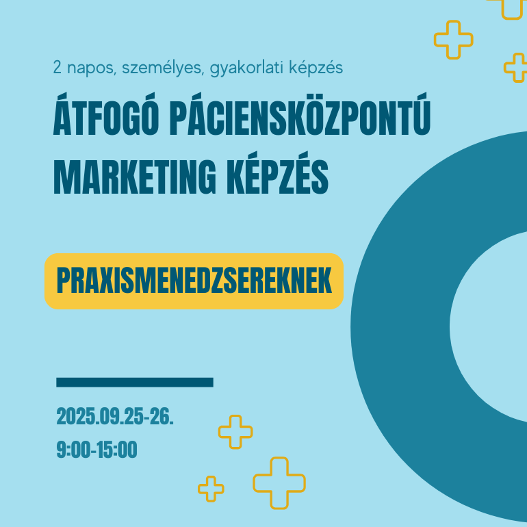 Átfogó páciensközpontú marketing - képzés praxismenedzsereknek