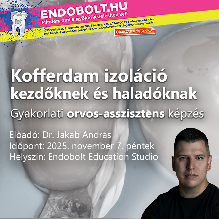 Kofferdam izoláció kezdőknek és haladóknak – Gyakorlati orvos-asszisztens képzés